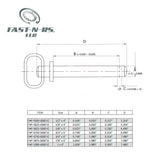 Hitch Pin Yellow Zinc | Fast-n-rs , LLC Texas