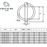 Lynch Pin Yellow Zinc - Fast-n-rs