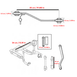 3 Point Hitch Kit For Kubota B Series Compact Tractor Category CAT 1 3PT - Fast-n-rs