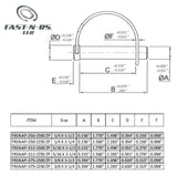 Lock Pin Round 2 Wire Zinc Plated | Fast-n-rs , LLC Texas