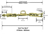 Universal 3 Point Hitch Tractor Chain Stabilizers Turnbuckle Sway Check 12" -14.75" - Fast-n-rs