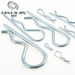 Hitch Pin Clip R 0.054" x 0.969" (Pack of 250 pcs) Zinc Plated - Fast-n-rs