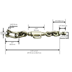 3 Point Hitch Chain Stabilizers Turnbuckle 11.7" - 13.5" - Fast-n-rs