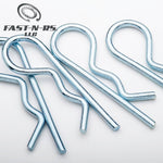 Hitch Pin Clip R 0.177" x 3.500" (Pack of 50 pcs) Zinc Plated - Fast-n-rs