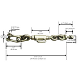 3 Point Hitch Chain Stabilizers Turnbuckle 11.7" - 13.5" - Fast-n-rs